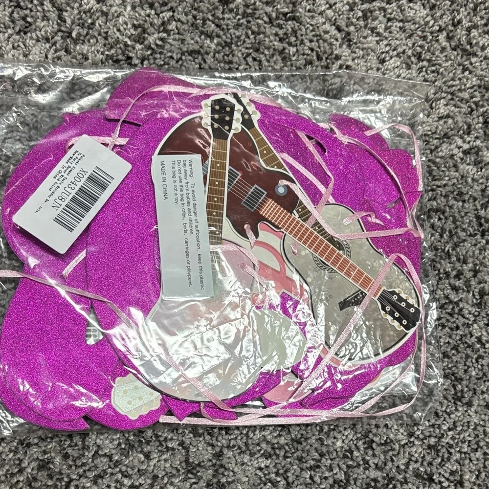 Guitar and Singer Themed Party Decorations